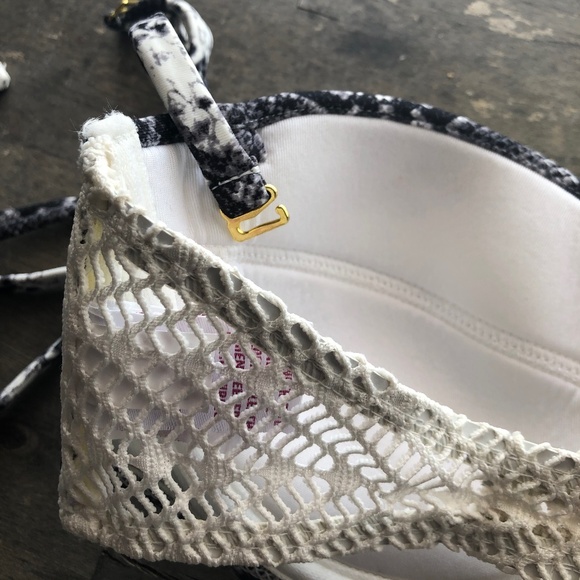 Candies Swim Bikini Set black/white SZ.S New w/tag - Picture 14 of 15